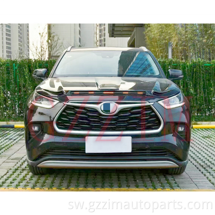 Vifaa vya nje ABS Front Bonnet Spoiler kwa Highlander 2022